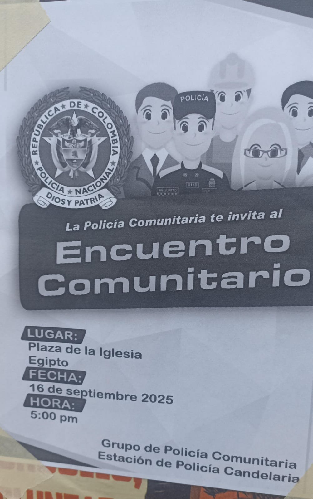 Comunidad del Barrio Egipto.