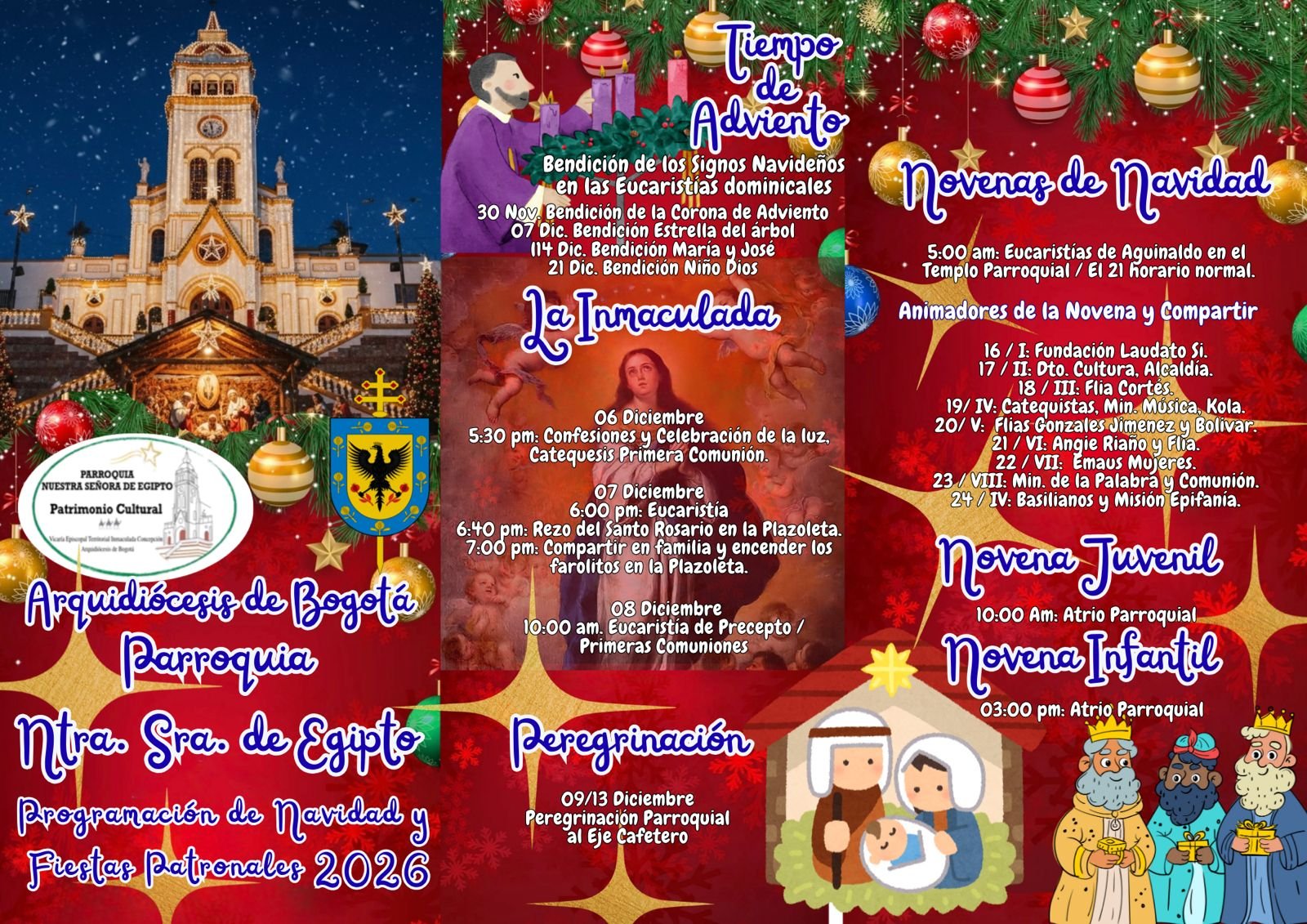 Programación Navidad y fiestas patronales 2026