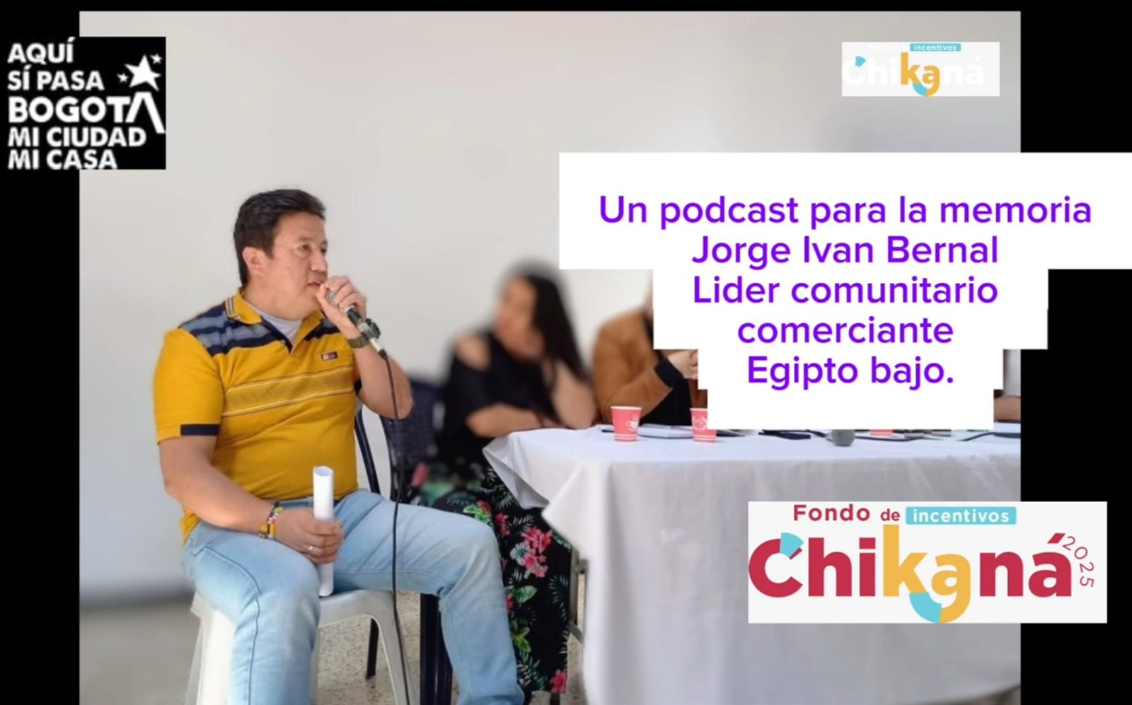 Nuevo episodio Jorge Iván Bernal líder comunitario.