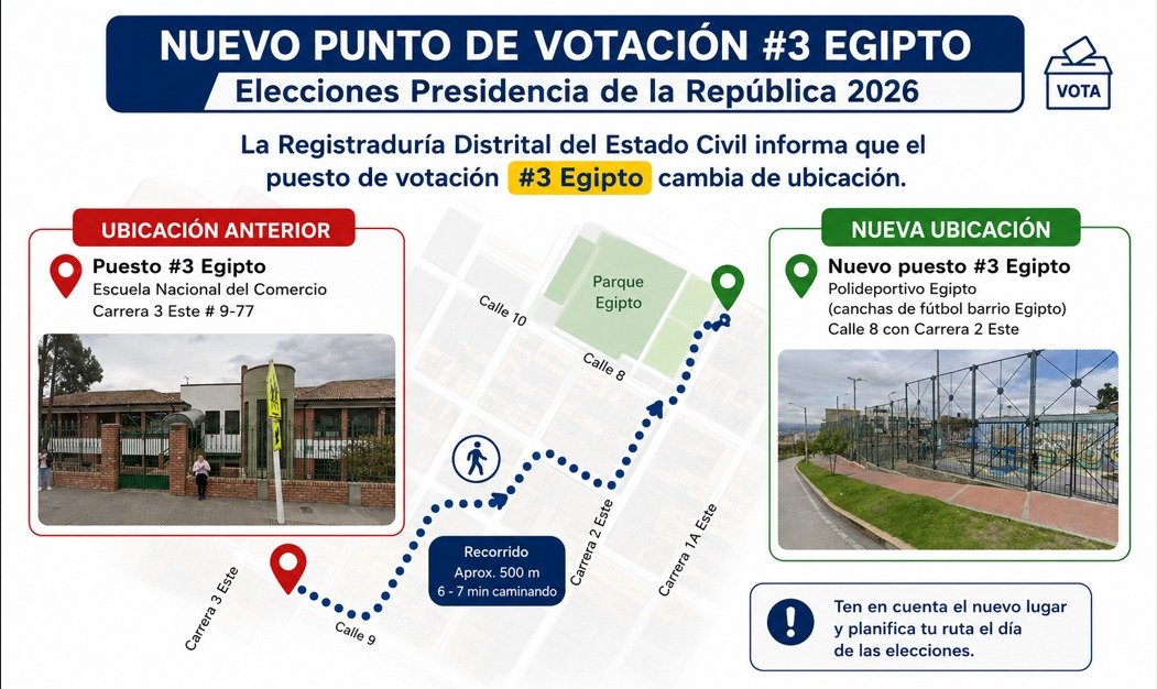 📢 Información importante para la comunidad del barrio Egipto y localidad de La Candelaria