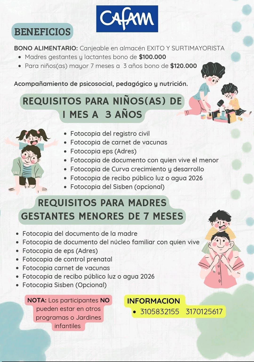 Creciendo Juntos – Un espacio de apoyo para madres en Bogotá (Programa CAFAM)